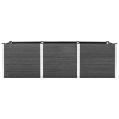 Strat Înălțat Grădină WPC 300x50x91 cm - Gri | Comandă Acum
