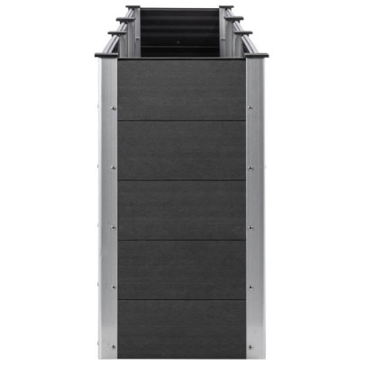 Strat Înălțat Grădină WPC Gri 300x100x91 cm - Livrare Gratuită