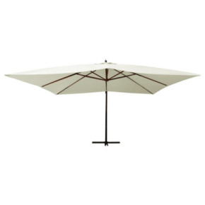 Umbrelă Grădină Lemn Masiv 400x300 cm | Livrare Gratuită 2
