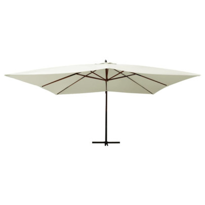 Umbrelă Grădină Lemn Masiv 400x300 cm | Livrare Gratuită