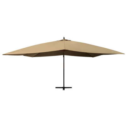Umbrelă Grădină Lemn Consolă 400x300 cm | Livrare Gratuită