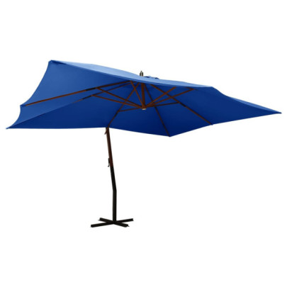 Umbrelă Grădină Consolă Lemn Albastru 400x300cm