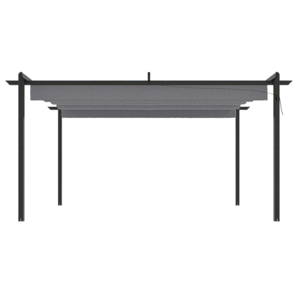 Pavilion Grădină Retractabil Antracit 4x3m - Livrare Gratuită