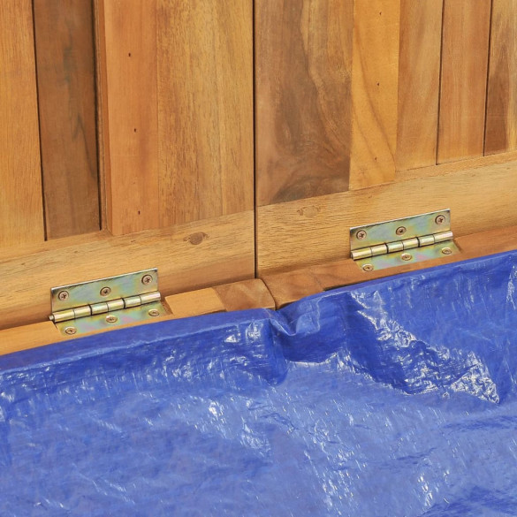 Cutie Grădină Lemn Masiv Tec | Depozitare Unelte