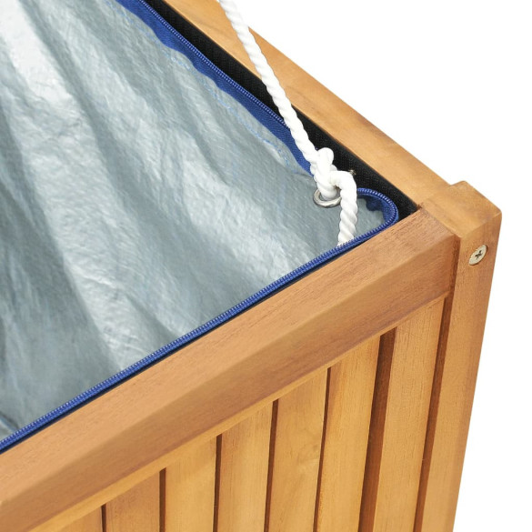 Cutie Grădină Lemn Tec 200x50x55 cm | Depozitare Spațioasă