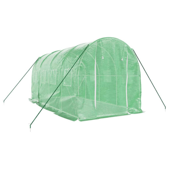 Seră Verde 8m² cu Cadru Oțel | Livrare Gratuită Seră Verde 8m² cu Cadru Oțel | Livrare Gratuită