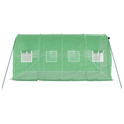 Seră Verde 8m² cu Cadru Oțel | Livrare Gratuită