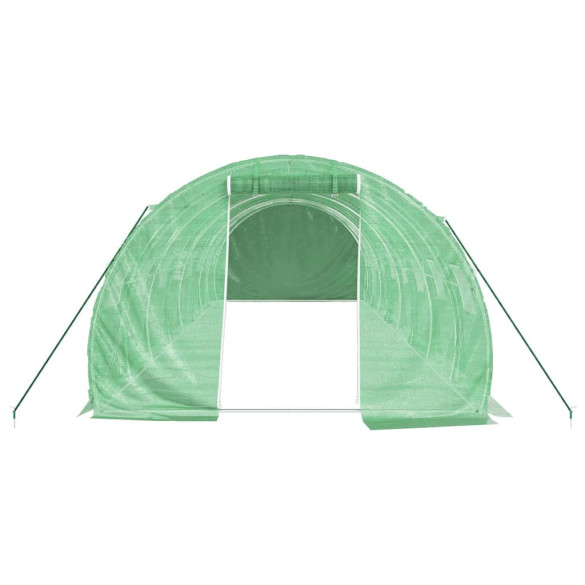 Seră Verde 24m² cu Cadru Oțel | Cultiv Protejat Seră Verde 24m² cu Cadru Oțel | Cultiv Protejat
