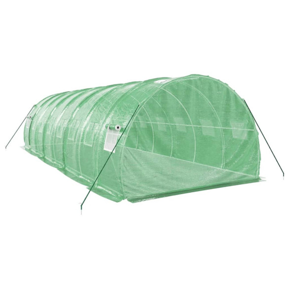 Seră Verde 24m² cu Cadru Oțel | Cultiv Protejat Seră Verde 24m² cu Cadru Oțel | Cultiv Protejat