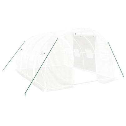 Seră Albă 4x3m cu Cadru Oțel | Livrare Gratuită