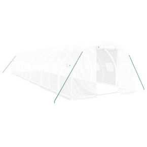 Seră Albă de Oțel 12x3m - Cultivă Legume și Plante 2
