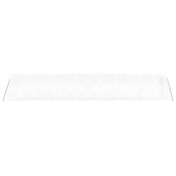 Seră Albă de Oțel 12x3m - Cultivă Legume și Plante Seră Albă de Oțel 12x3m - Cultivă Legume și Plante