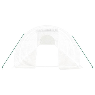 Seră din Oțel Alb - 16x3m - Cultivă Legume și Fructe