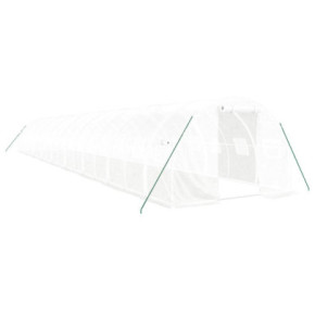 Seră Albă din Oțel Galvanizat - 18x3m - Livrare Gratuită 2
