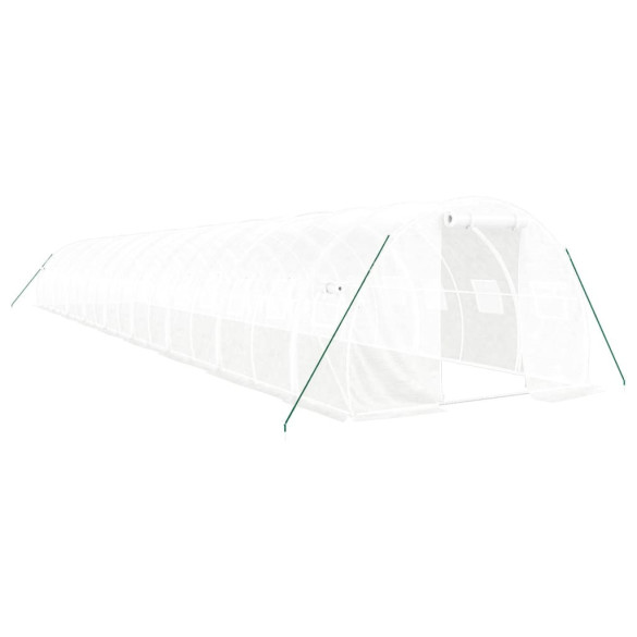 Seră Albă din Oțel Galvanizat - 18x3m - Livrare Gratuită Seră Albă din Oțel Galvanizat - 18x3m - Livrare Gratuită