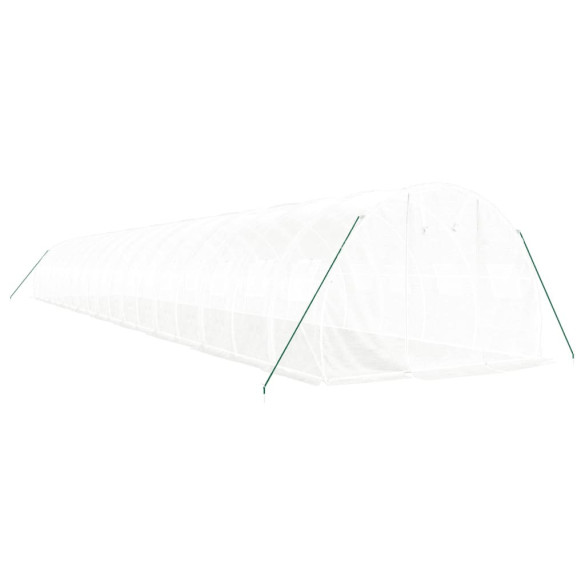 Seră Albă din Oțel Galvanizat - 18x3m - Livrare Gratuită Seră Albă din Oțel Galvanizat - 18x3m - Livrare Gratuită