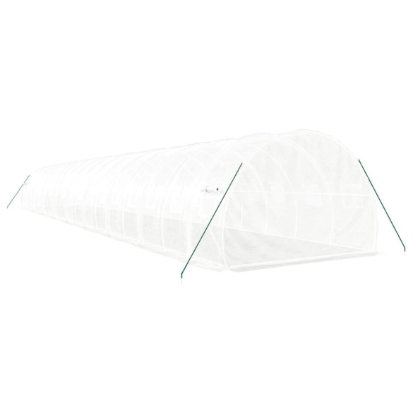 Seră Albă din Oțel Galvanizat - 18x3m - Livrare Gratuită Seră Albă din Oțel Galvanizat - 18x3m - Livrare Gratuită