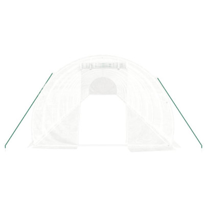 Seră Albă din Oțel Galvanizat - 60 m² - Livrare Gratuită