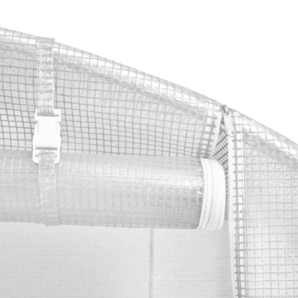 Seră Albă din Oțel Galvanizat - 60 m² - Livrare Gratuită Seră Albă din Oțel Galvanizat - 60 m² - Livrare Gratuită
