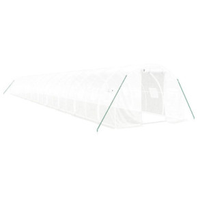 Seră Albă din Oțel Galvanizat - 66 m² - Livrare Gratuită 2