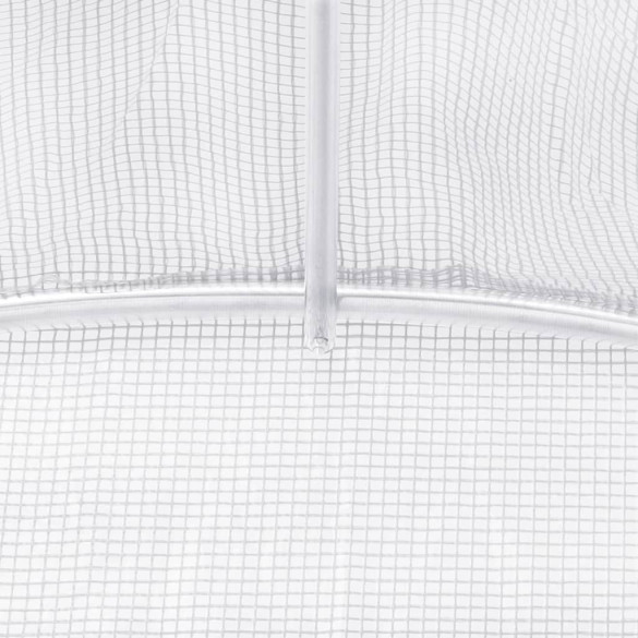 Seră Albă din Oțel Galvanizat - 66 m² - Livrare Gratuită Seră Albă din Oțel Galvanizat - 66 m² - Livrare Gratuită