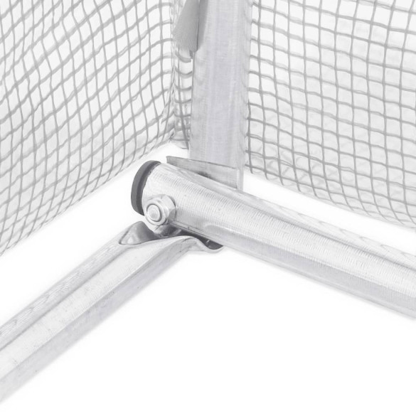 Seră Albă din Oțel Galvanizat - 66 m² - Livrare Gratuită Seră Albă din Oțel Galvanizat - 66 m² - Livrare Gratuită