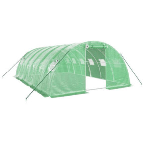 Seră Verde 24 m² cu Cadru Oțel | Livrare Gratuită 2