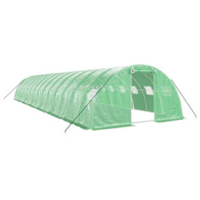 Seră Verde Oțel 14x4m - Cultivă Legume și Fructe 2