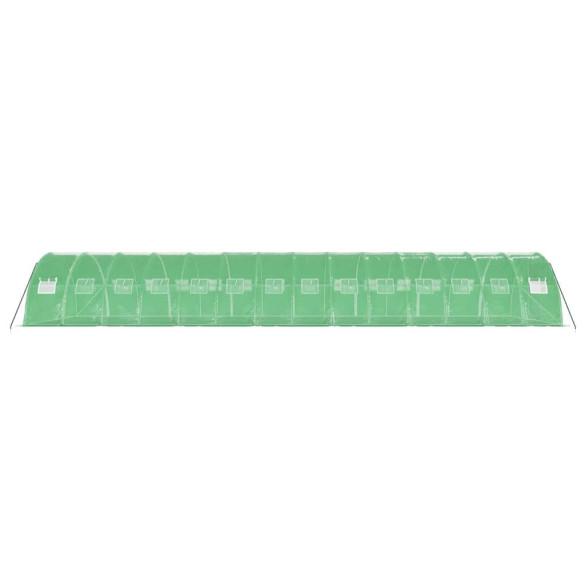 Seră Verde Oțel 14x4m - Cultivă Legume și Fructe Seră Verde Oțel 14x4m - Cultivă Legume și Fructe