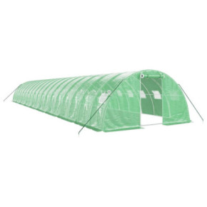 Seră Verde de Oțel 18x4m - Cultivă Protejată cu Livrare Gratuită 2
