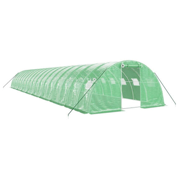 Seră Verde de Oțel 18x4m - Cultivă Protejată cu Livrare Gratuită Seră Verde de Oțel 18x4m - Cultivă Protejată cu Livrare Gratuită