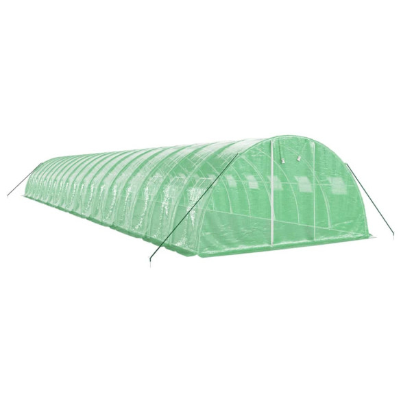 Seră Verde de Oțel 18x4m - Cultivă Protejată cu Livrare Gratuită Seră Verde de Oțel 18x4m - Cultivă Protejată cu Livrare Gratuită