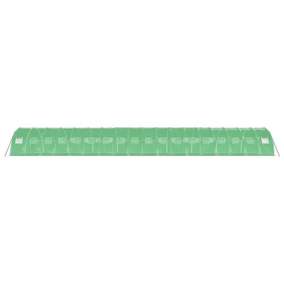 Seră Verde de Oțel 18x4m - Cultivă Protejată cu Livrare Gratuită Seră Verde de Oțel 18x4m - Cultivă Protejată cu Livrare Gratuită