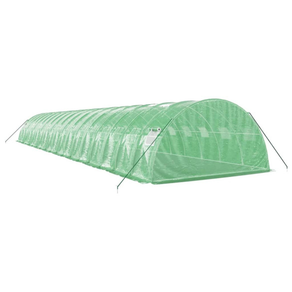 Seră Verde de Oțel 18x4m - Cultivă Protejată cu Livrare Gratuită Seră Verde de Oțel 18x4m - Cultivă Protejată cu Livrare Gratuită