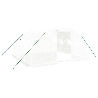 Seră Albă Oțel 4x4m - Cultivă Legume și Plante