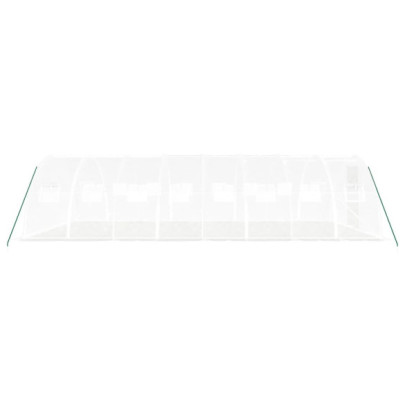 Seră Albă de Oțel 32 m² - Livrare Gratuită