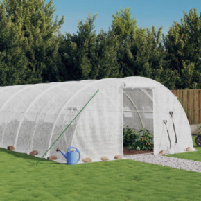 Seră 10x4m - Cadru Oțel, Acoperiș PE 140g/m²