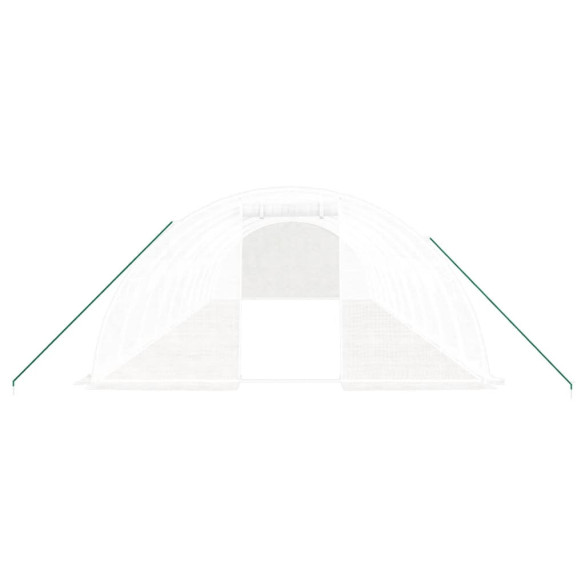 Seră 10x4m - Cadru Oțel, Acoperiș PE 140g/m² Seră 10x4m - Cadru Oțel, Acoperiș PE 140g/m²