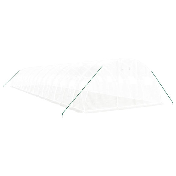 Seră Albă din Oțel Galvanizat - 16x4m - Livrare Gratuită Seră Albă din Oțel Galvanizat - 16x4m - Livrare Gratuită