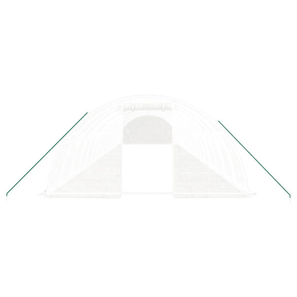 Seră Albă din Oțel Galvanizat - 16x4m - Livrare Gratuită Seră Albă din Oțel Galvanizat - 16x4m - Livrare Gratuită