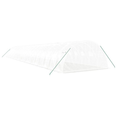 Seră Albă din Oțel 80m² - Cultivă Legume și Fructe