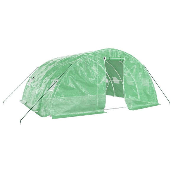 Seră Verde 20m² cu Cadru Oțel | Livrare Gratuită Seră Verde 20m² cu Cadru Oțel | Livrare Gratuită