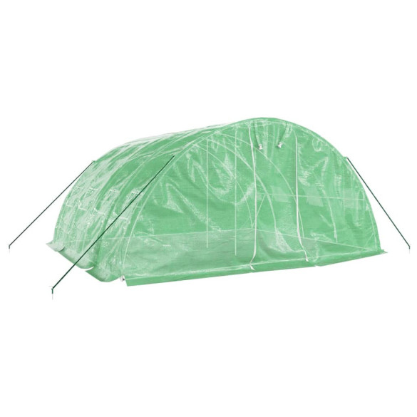 Seră Verde 20m² cu Cadru Oțel | Livrare Gratuită Seră Verde 20m² cu Cadru Oțel | Livrare Gratuită