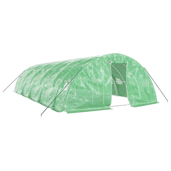 Seră din Oțel Verde 50m² - Cultivă Legume și Plante Seră din Oțel Verde 50m² - Cultivă Legume și Plante