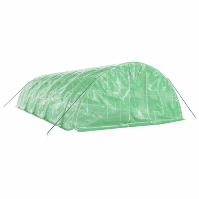 Seră din Oțel Verde 50m² - Cultivă Legume și Plante