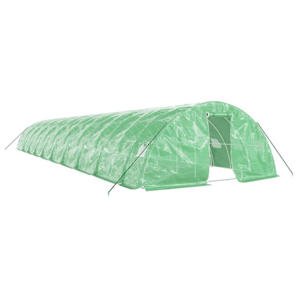 Seră Verde 100m² cu Cadru Oțel | Livrare Gratuită Seră Verde 100m² cu Cadru Oțel | Livrare Gratuită