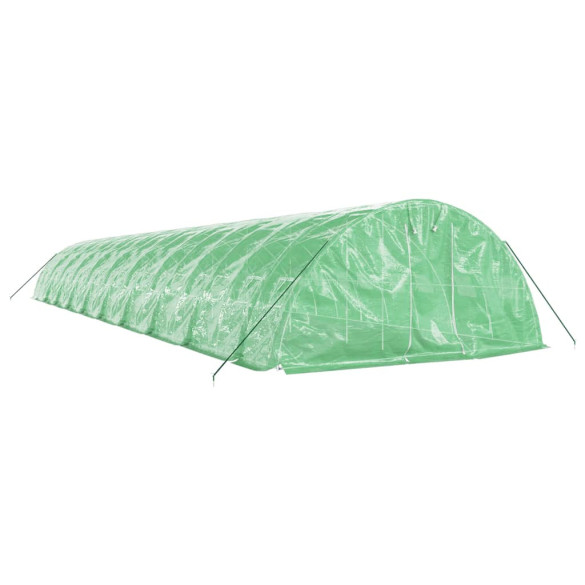 Seră Verde 100m² cu Cadru Oțel | Livrare Gratuită Seră Verde 100m² cu Cadru Oțel | Livrare Gratuită