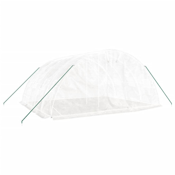 Seră Albă Oțel 5x4m - Cultivă Legume și Plante