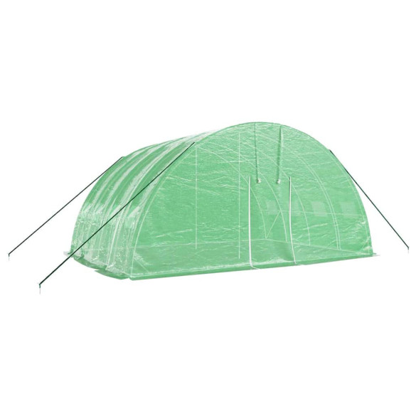 Seră Verde Oțel 24 m² - Livrare Gratuită Seră Verde Oțel 24 m² - Livrare Gratuită