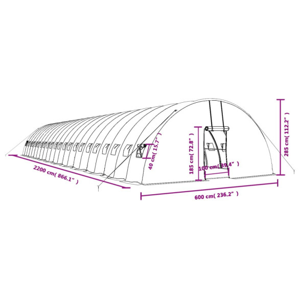 Seră Profesională din Oțel - 132 m² - Livrare Gratuită Seră Profesională din Oțel - 132 m² - Livrare Gratuită
